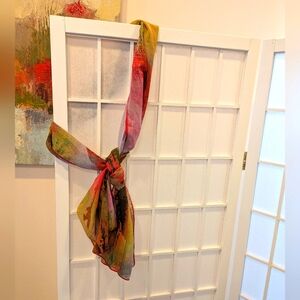 ByVinnik Colorful Sheer Scarf, New!